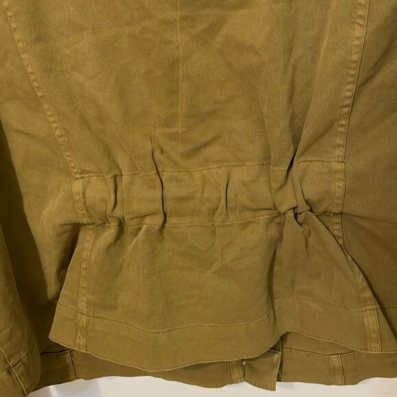 Ava & Viv Olive Green Cropped Jacket Womens Size 1X Button Up Long Sleeves - Picture 9 of 11